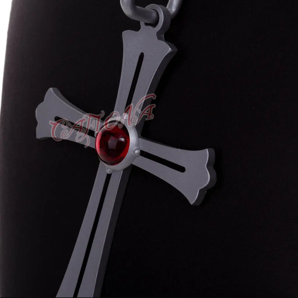 Кожаное ожерелье с подвеской Cafiona росально и вампир