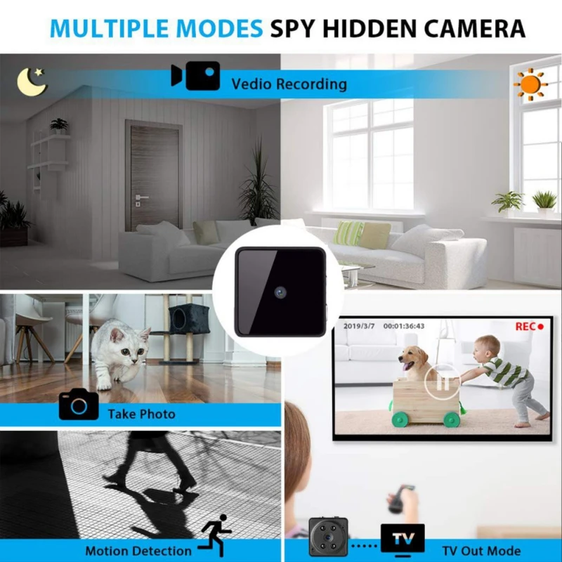 Невидимая камера Full HD 1080P Micro A7 IR ночного видения супер мини-видеорегистратор с датчиком движения маленькая видеокамера