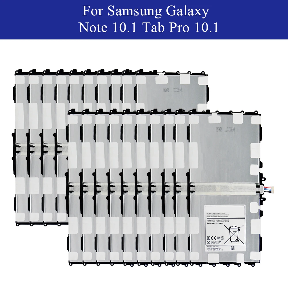 

20pcs Batteries T8220E For Samsung GALAXY Note 10.1 Tab Pro 10.1 P600 P601 P605 SM-P607 SM-T520 SM-T525 8220mAh