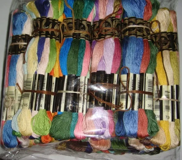 JCS нитки для вышивки крестом Royal Thread Выбирайте любые цвета всего 100 штук