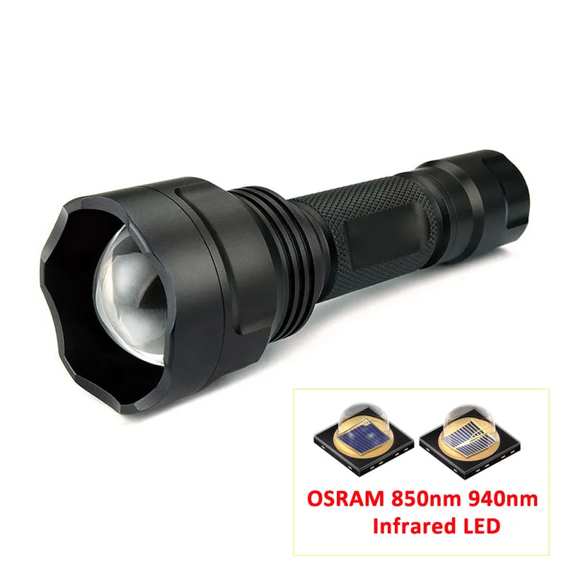 Hunging Flash светильник OSRAM 940nm Инфракрасный красный ИК 850nm масштабируемый 1 Режим ИК-Вспышка светильник инфракрасное ночное видение+ Крепление пульт дистанционного управления