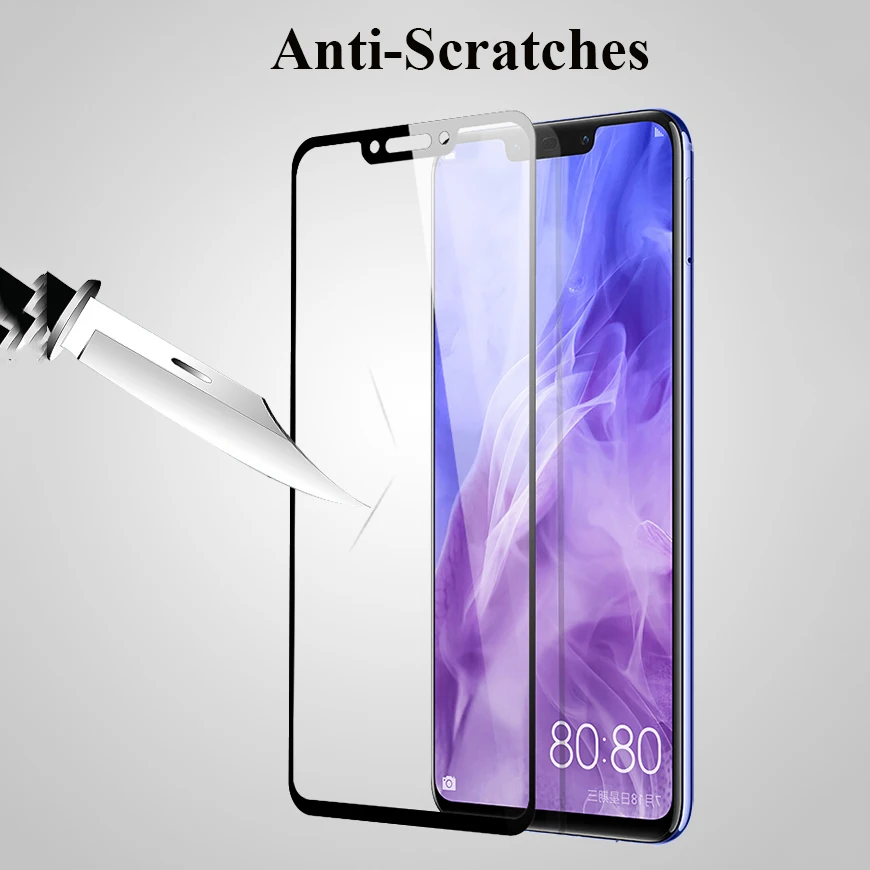 9H Protective Glass For Huawei nova 3 3i Full Cover Screen Protector Tempered i nova3 nova3i | Мобильные телефоны и