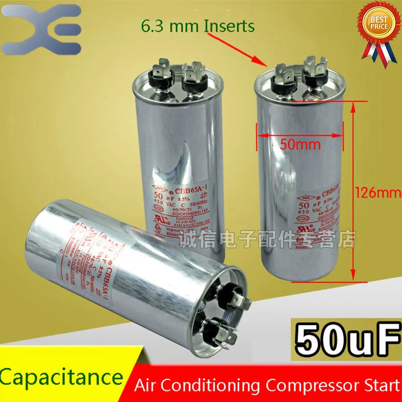 20/25/30/35/40/45/50/60/75UF Air Conditioning Start Capacitor 30UF Parts | Бытовая техника