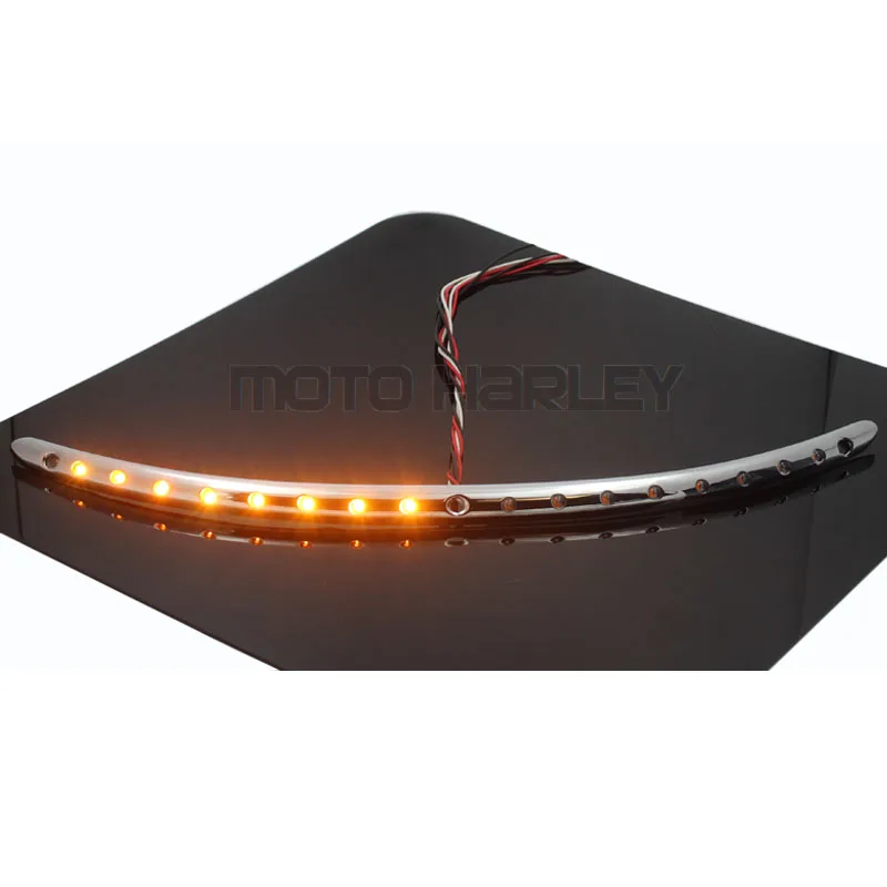 Chrome With Turn signal LED Light Windshield Trim For Harley Street Glide Ultra Limited and Tri 2014 2015 2016 | Автомобили и