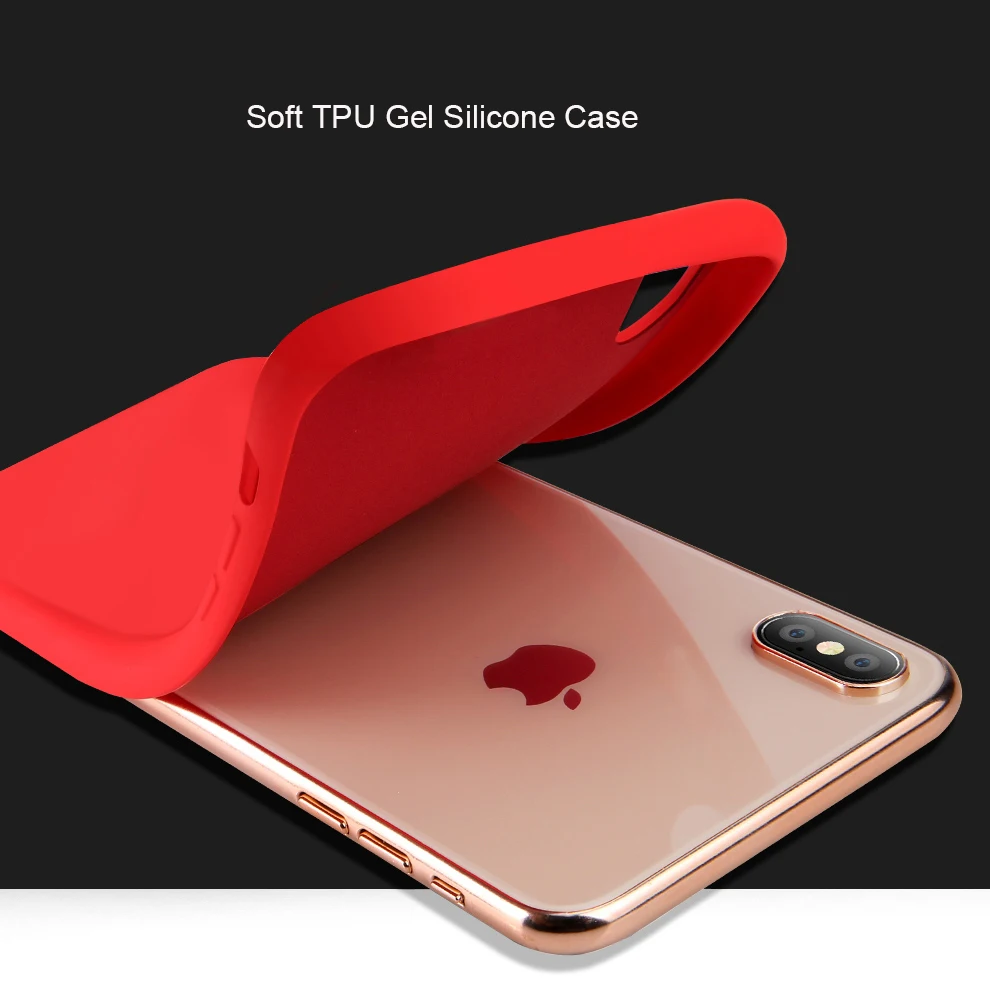 Чехол для iPhone Xr противоударный оригинальный мягкий силиконовый защитный чехол Xs