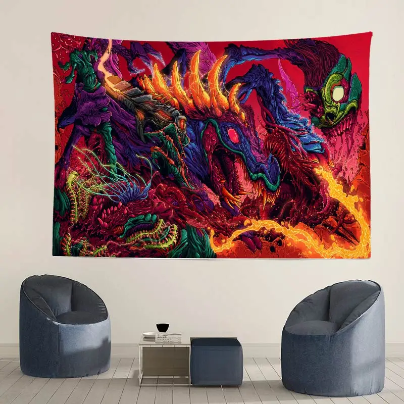 Психоделический гриб Trippy художественный красочный настенный Декор для дома