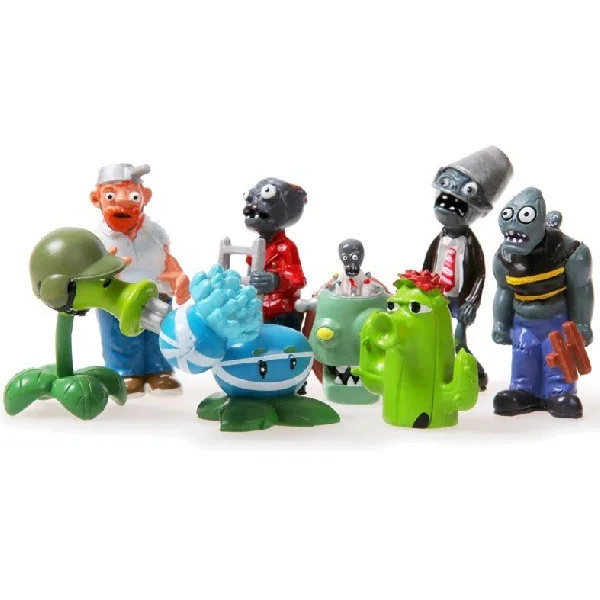 8 шт. Растения против фигурки зомби набор 5 см ПВХ 2016 Новые игрушка chomper pea tree stump Plants