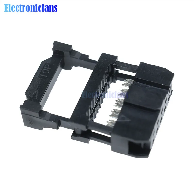 10 шт. 2 54 мм Шаг 2x5 контактов IDC гнездовой разъем|connector idc|female pin headerconnector female |