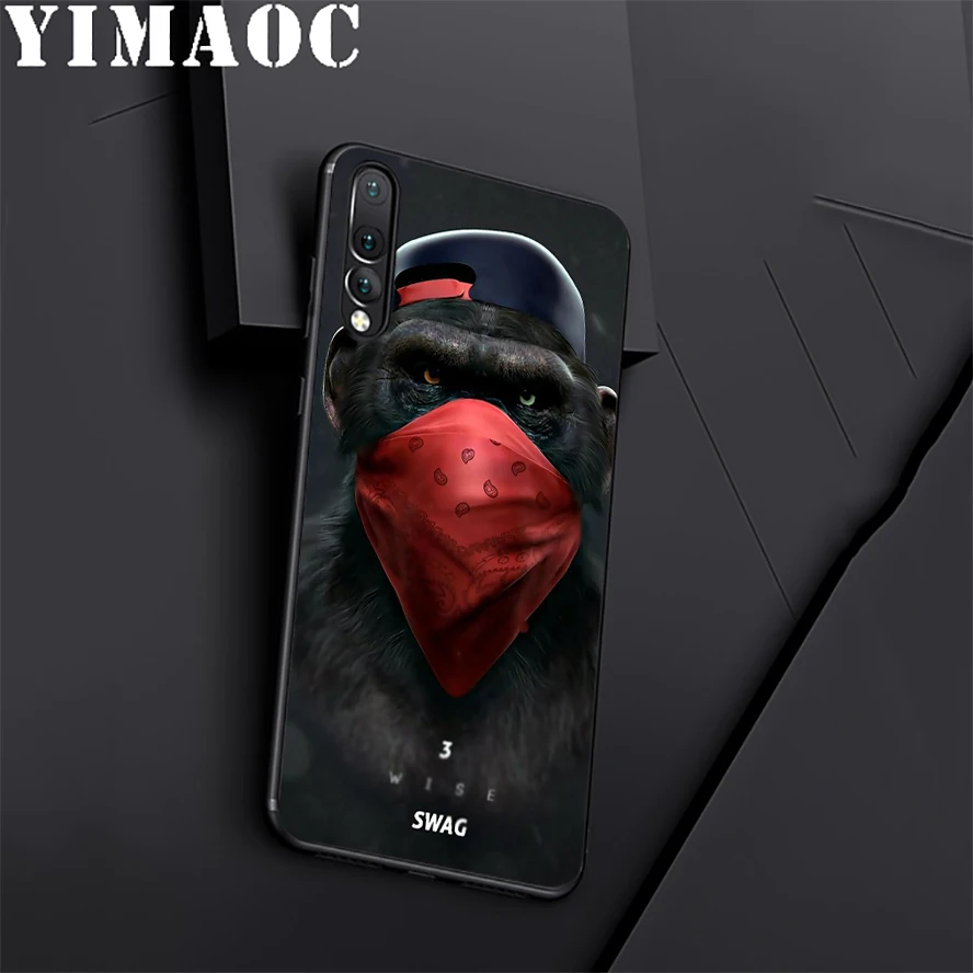 YIMAOC Swag обезьяна мягкий силиконовый чехол для huawei Honor mate 10 P20 P10 P9 P8 P Smart Y6 6A 7A 7X 7C Lite Pro