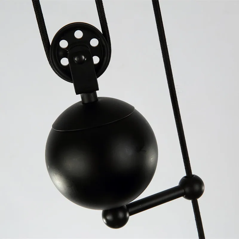 Goedkoop Vintage Smeedijzeren Hanglampen Katrol Bar Lampen Voor Huisdecoratie Keuken Licht Industriële Plafondlamp Binnenverlichting