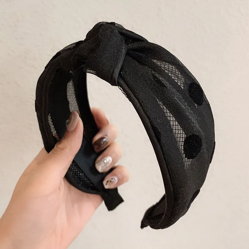 C AWAYTR бархат 4 CM мягкий резинка эластичная повязка на голову для девочек широкие Пластик модные головной убор лента для волос кольца Для женщин аксессуары для волос - Цвет: C