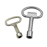 zinc alloy lock tap valve triangular wrench multi function mini key cabinet door evator door keys spanner outdoor portable tool