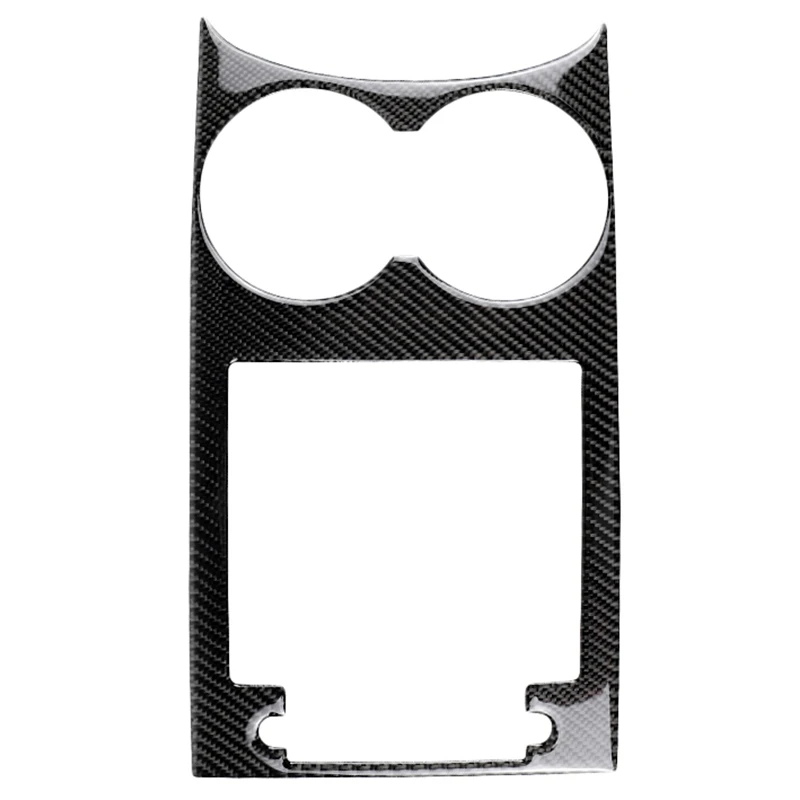 Углеродное волокно центральной консоли рамка держателя стакана воды украшения