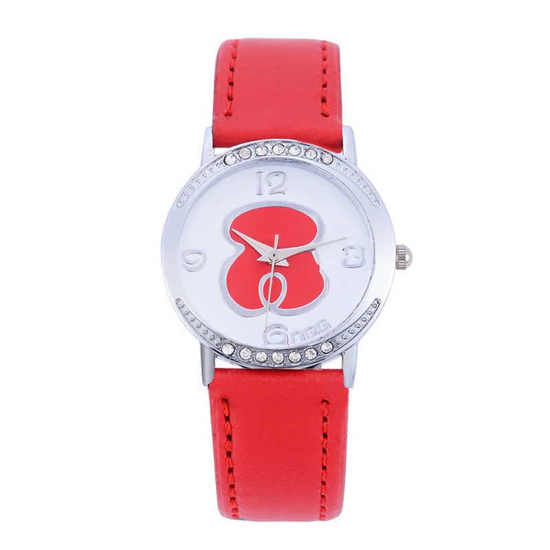 

New Fashion Casual Women Watches Luxury Brand Ladies Leather Strap Waterproof Quartz Watches Bear Watches Lady Clock Gift