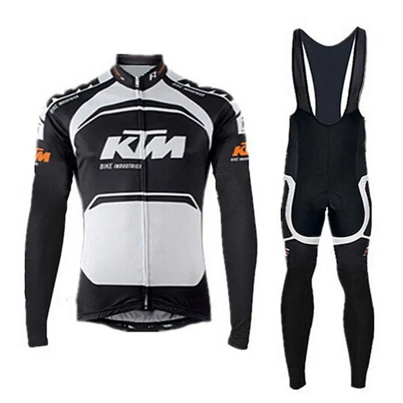 Мужчины осень с длинным рукавом велосипедов носить одежду 3D хлопка-ватник брюки