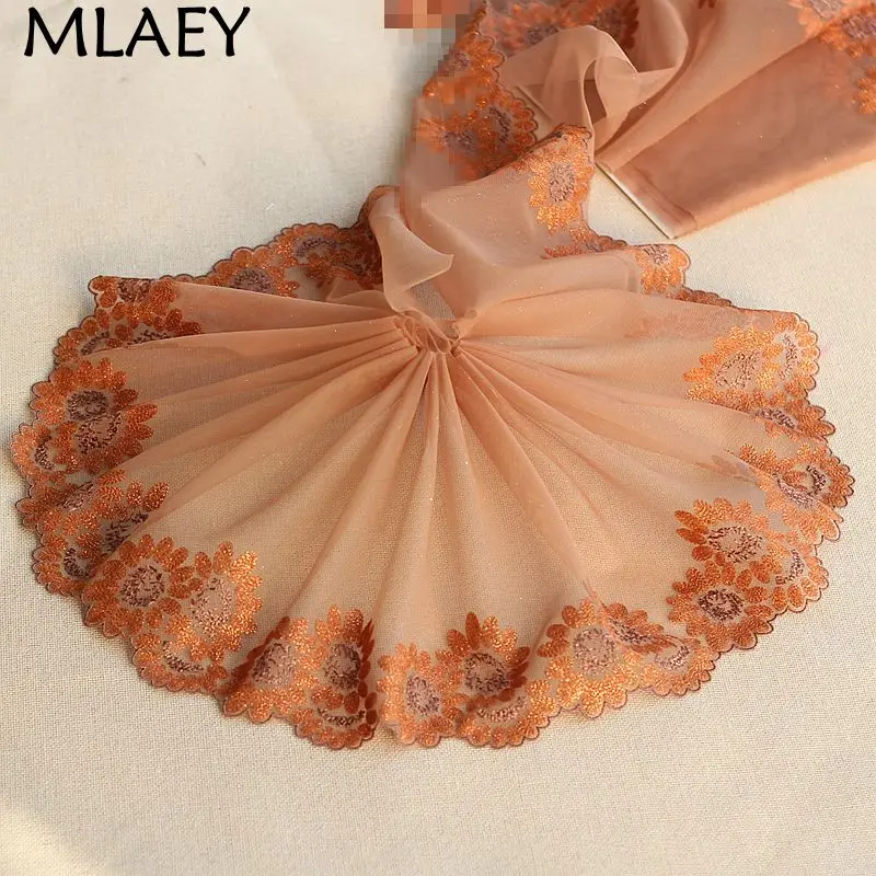 

MLAEY 2Yards Exquisite Embroidered Flower Lace Trim High Quality Lace Fabric DIY Craft&Sewing Dress Clothing Accessories