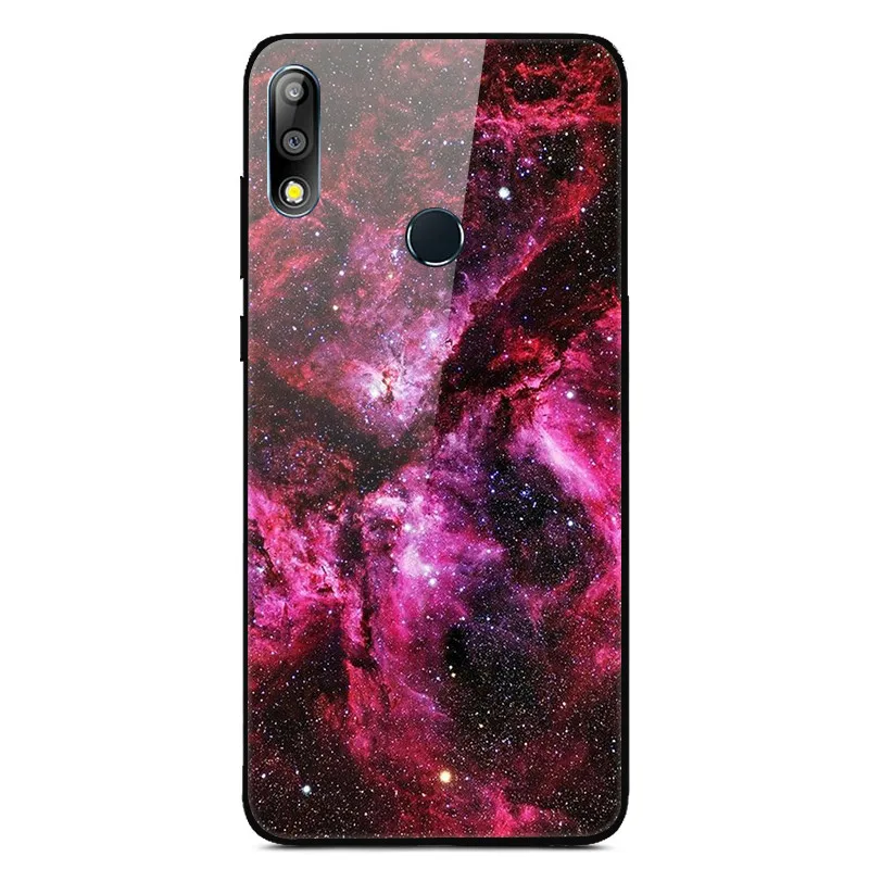 21 Чехол из закаленного стекла для Asus Zenfone Max Pro M2 ZB631KL, Мягкий бампер с принтом, чехол для Asus ZB631KL, стеклянный чехол с изображением животных и цветов - Цвет: 21