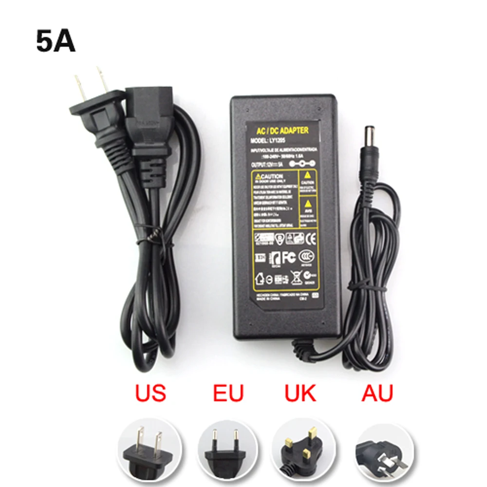 Светодиодный Питание Зарядное устройство AC110V 220V постоянного тока до DC12V