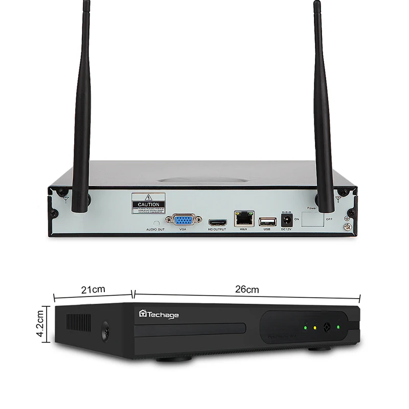 Techage 8CH Wi Fi видеонаблюдения Системы Беспроводной NVR комплект 720 P/960 P/1080 P открытый