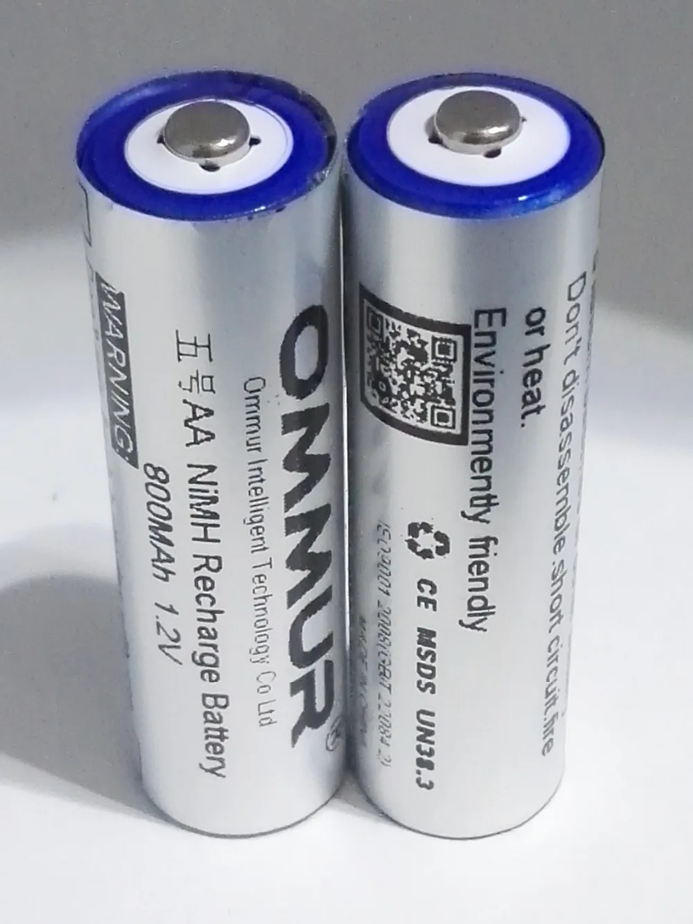 OMMUR AA 1,2 V 800mAh NiMH аккумулятор Перезаряжаемый для фонарика налобный фонарь электронная игрушка