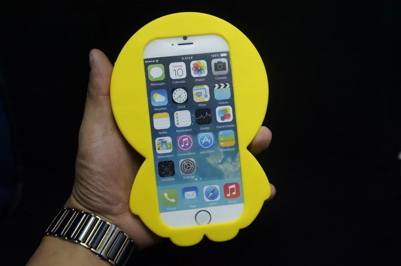2015 новое поступление желтый цыпленок телефон чехол для iphone5 5S 6 г плюс мягкие