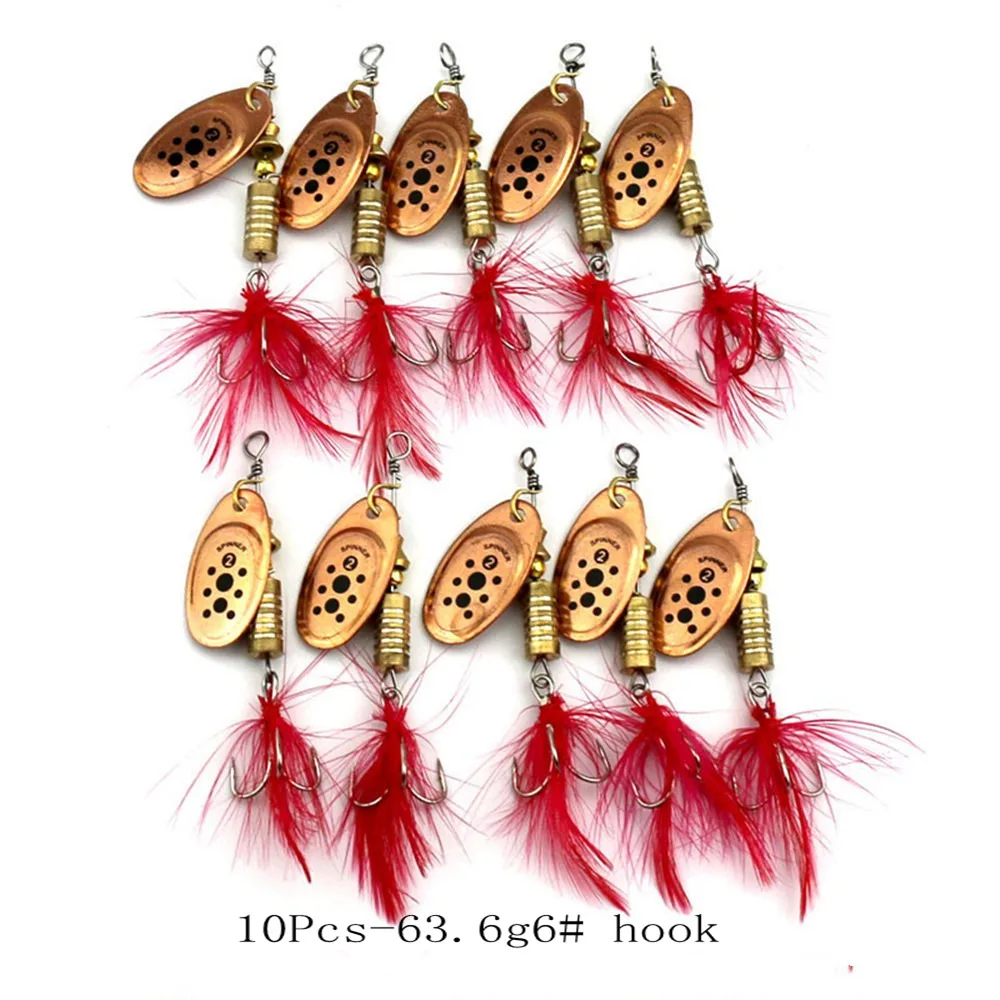 2PCS Compound Feather Sequins New Hot 10 Models Artficial Bait Fishing Lures Tackle False | Спорт и развлечения