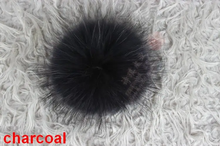 15 шт./лот, помпон из натурального меха енота, помпоны из натурального меха для женщин и детей, зимняя шапка Skullies Beanie, помпоны DIY
