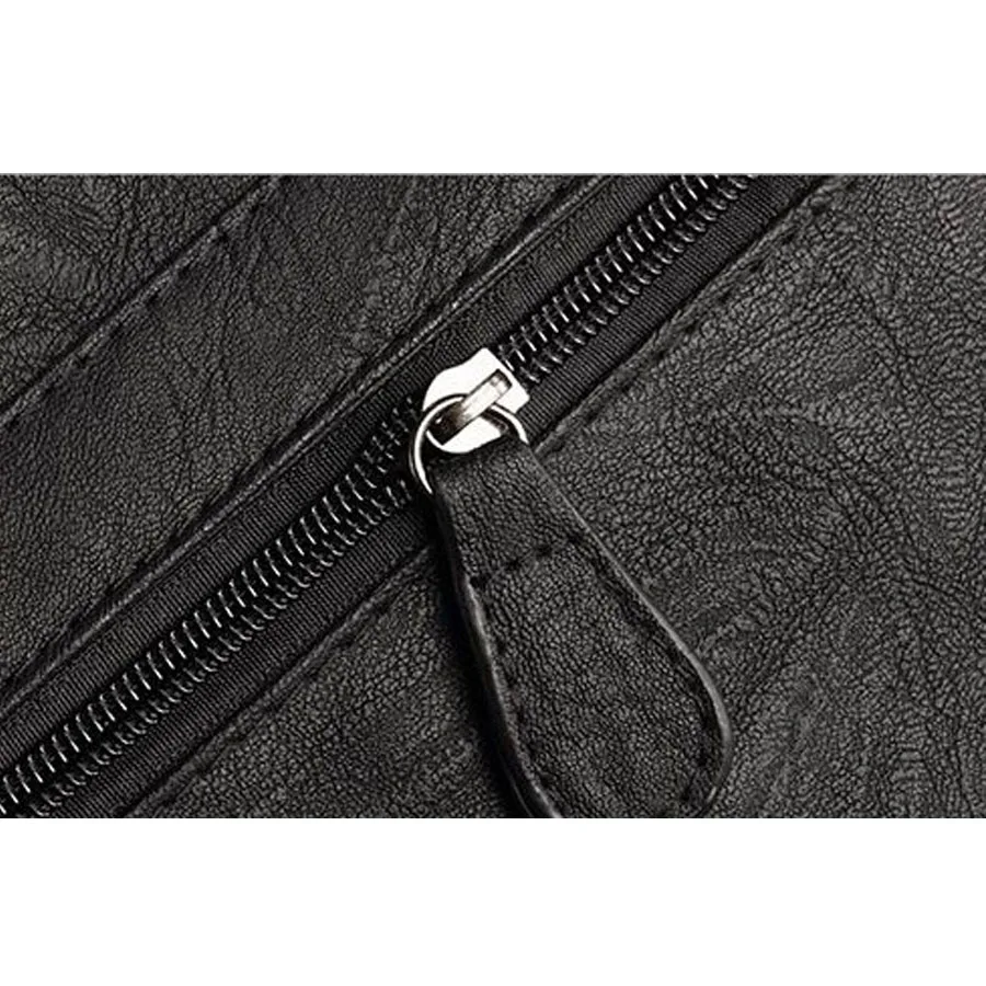 vintage men crossbody bags leather high quality shoulder bag casual brand messenger black travel Laptop |