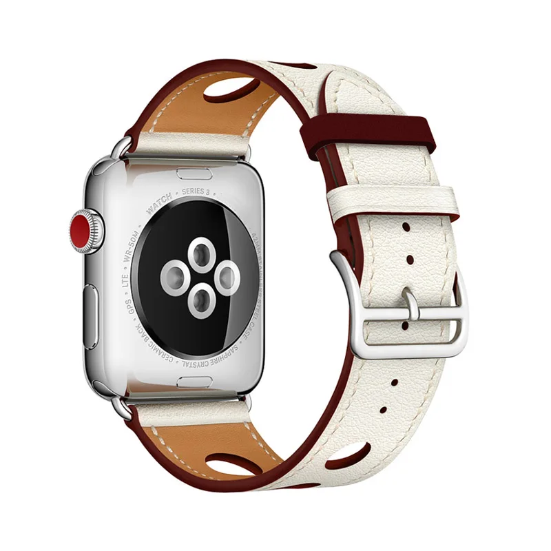 Новейший ремешок из натуральной кожи для часов Apple Watch 1 2 3 одиночный тур Rallye 6