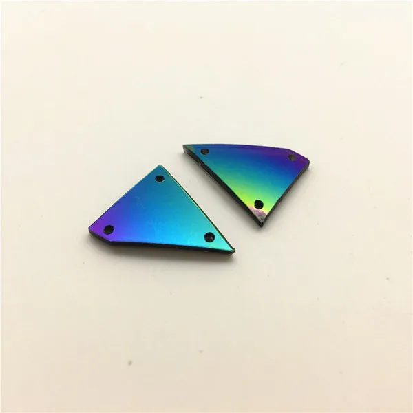 30N 17X21MM TopStone Радужное зеркало пришивные стразы акриловые пришивные камни для аксессуаров одежды платья - Цвет: 30N 17X21MM