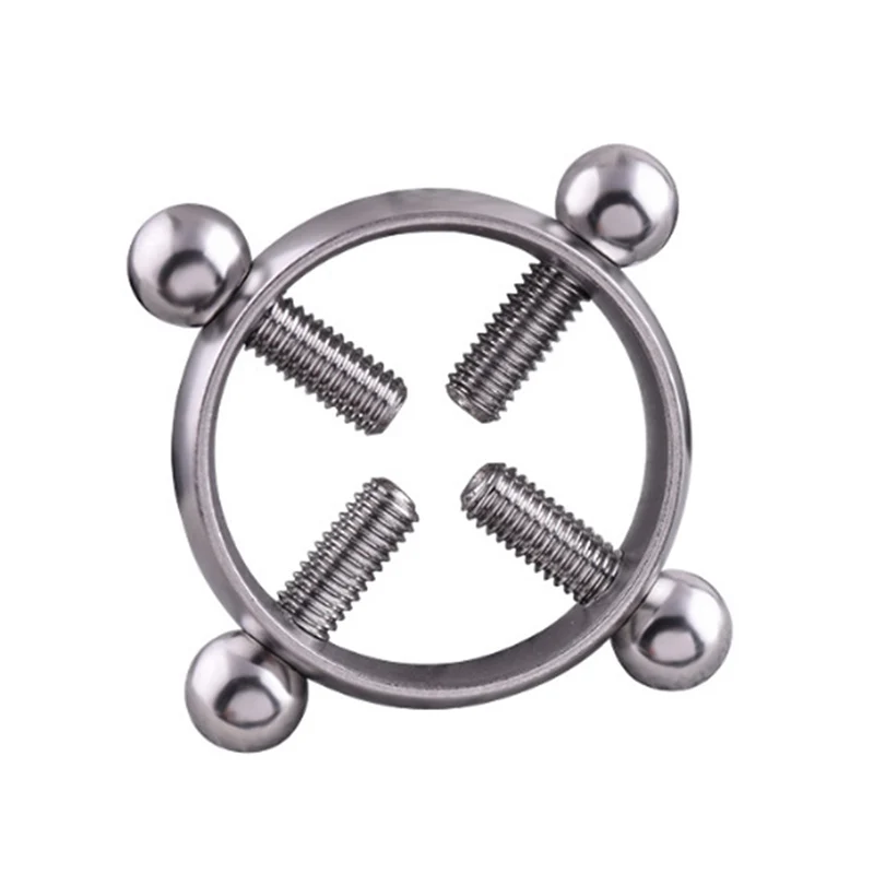 1 Pcs Round Non-Piercing Nipple Ring Body Piercing Jewelry Fake Surgical Steel CX17 | Украшения и аксессуары