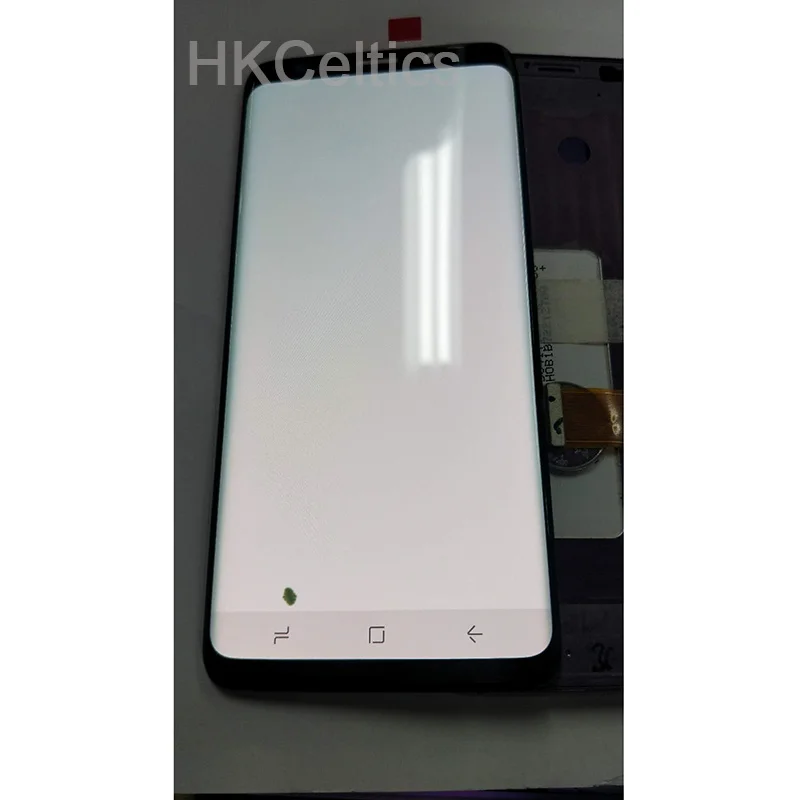 Супер AMOLED для 5," samsung Galaxy S9 G960 G960F G965F ЖК-дисплей с сенсорным экраном дигитайзер сборка экран+ маленькая точка