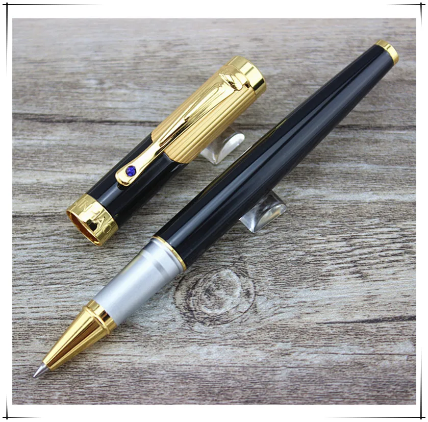 Jinhao 9009 шариковая ручка подарок Высококачественная с золотым и алмазным зажимом