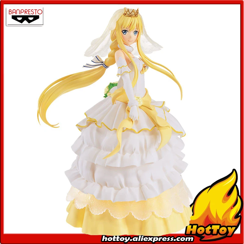 Коллекционная Фигурка Banpresto EXQ 100% оригинал свадьба Алиса из Sword Art Online Code Register |