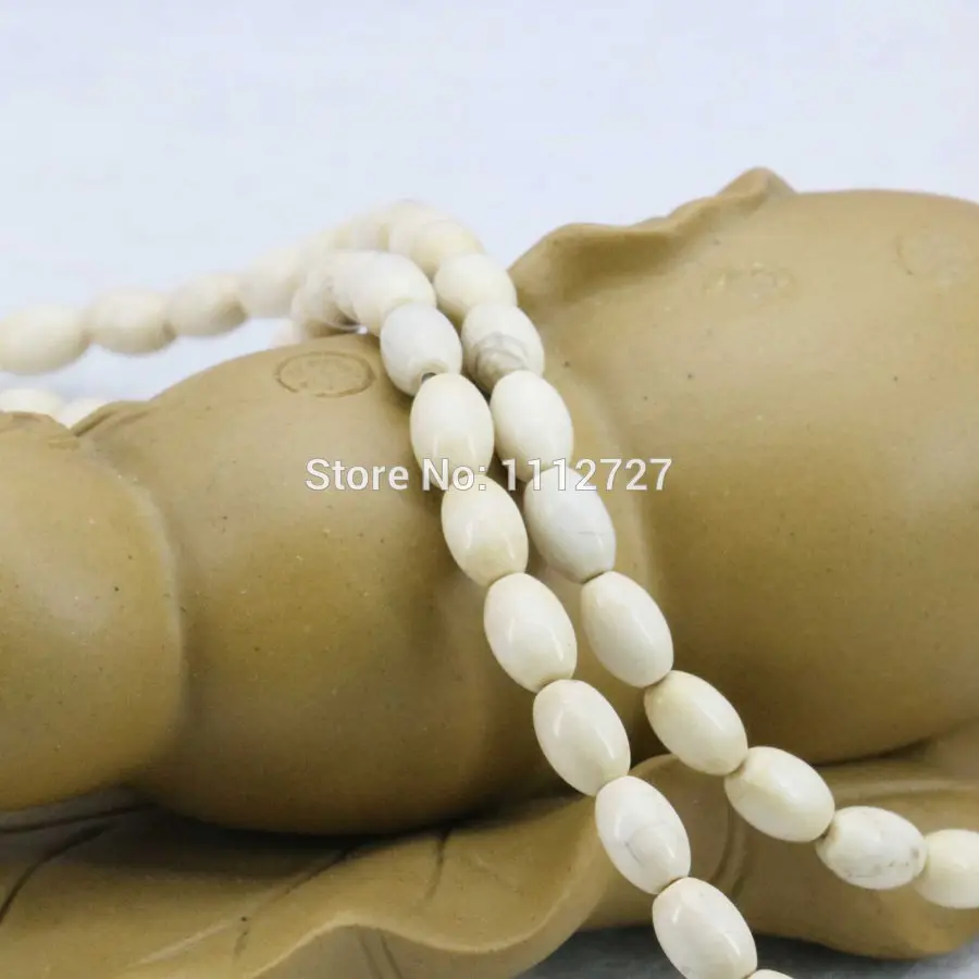 4x6mm Ornaments White Turkey Stone DIY Loose Beads Howlite Rice Accessory Parts 15inch 11.11 Jewelry Making Women Gifts | Украшения и