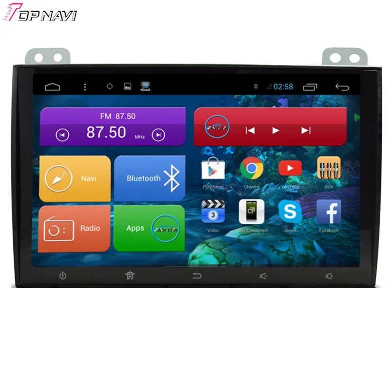 Автомобильный GPS навигатор Topnavi 9 &quot четырехъядерный Android 6 0 для Prado 2008 2009 2010
