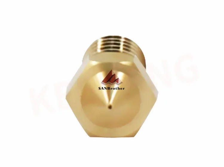 5 шт./лот V5 V6 сопла 0,2 0,25 0,3 0,35 0,4 мм 0,5 0,6 0,8 1,0 мм часть Медь 1,75 мм нити M6 латунные 3D принтеры Запчасти