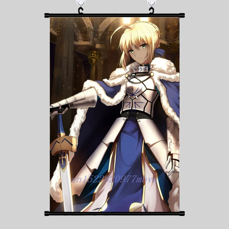 Аниме плакат Fate Stay Night настенный свиток печатная Живопись Домашний Декор японский мультфильм украшения плакат