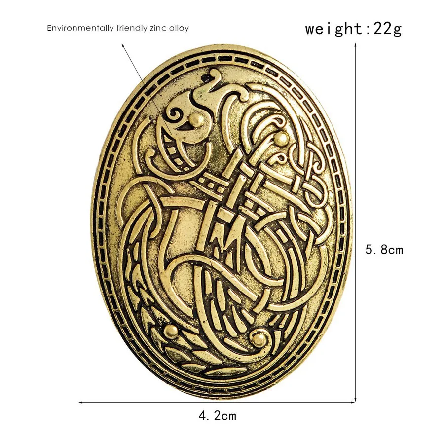 2020 модные ювелирные изделия Armadura Norse Shield Symbol Viking брошь средневековая брошка