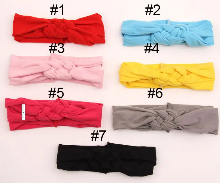 

Polka Dot Messy Headwraps,Knott Headband for kids girls 14 colors u pick