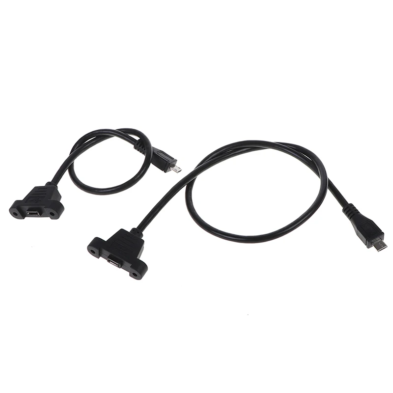 Micro USB 2 0 штекер к B гнездовой соединительный кабель с панельным монтажным