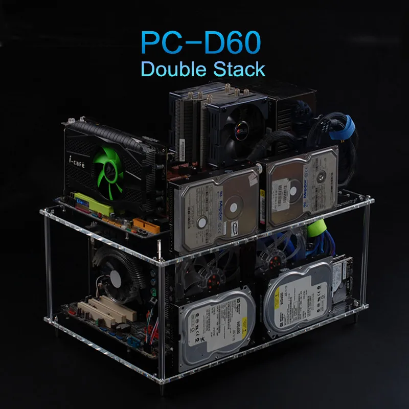 qdiy pc d60 на продаже персонализированных прозрачный акриловый водной охлажденный