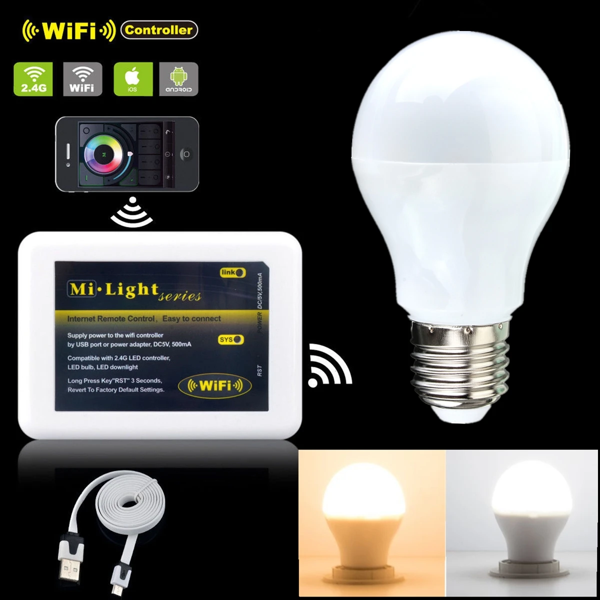 Светодиодный пульт дистанционного управления RGBW или RGB 2 4 ГГц радиочастотный