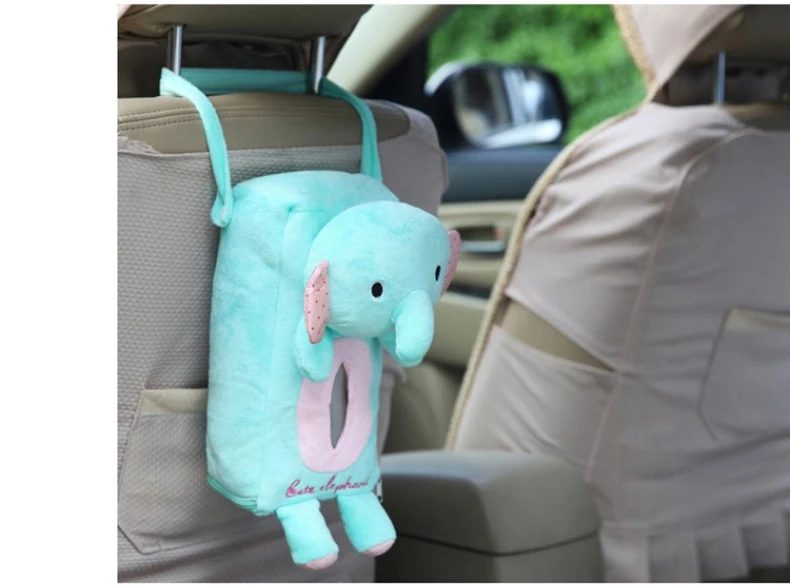 Автомобильная коробка kleenex, милая домашняя Автомобильная сумка, держатель, мультяшная тканевая коробка, органайзер на спинку сиденья, сумка для хранения, съемная тканевая автомобильная сумка для укладки - Название цвета: 4
