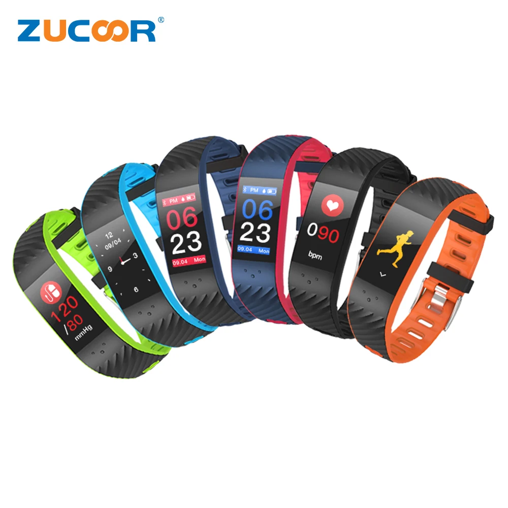 ZUCOOR Смарт Браслет тонометр монитор сердечного ритма RB78 Давление метр Bluetooth