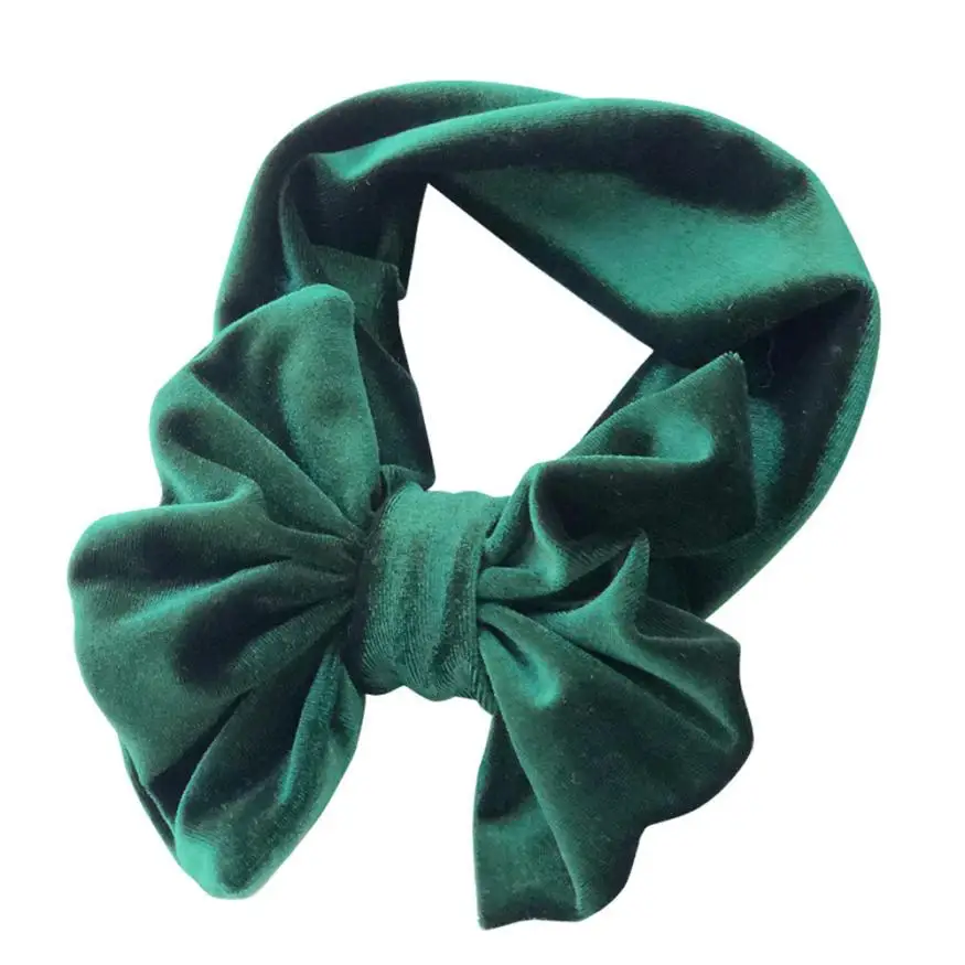 Army Green Аксессуары для волос для девочек; 1 шт.; милая повязка на голову с бантом для малышей; эластичная повязка для головы; Высококачественные эластичные повязки на голову; - Цвет: Army Green