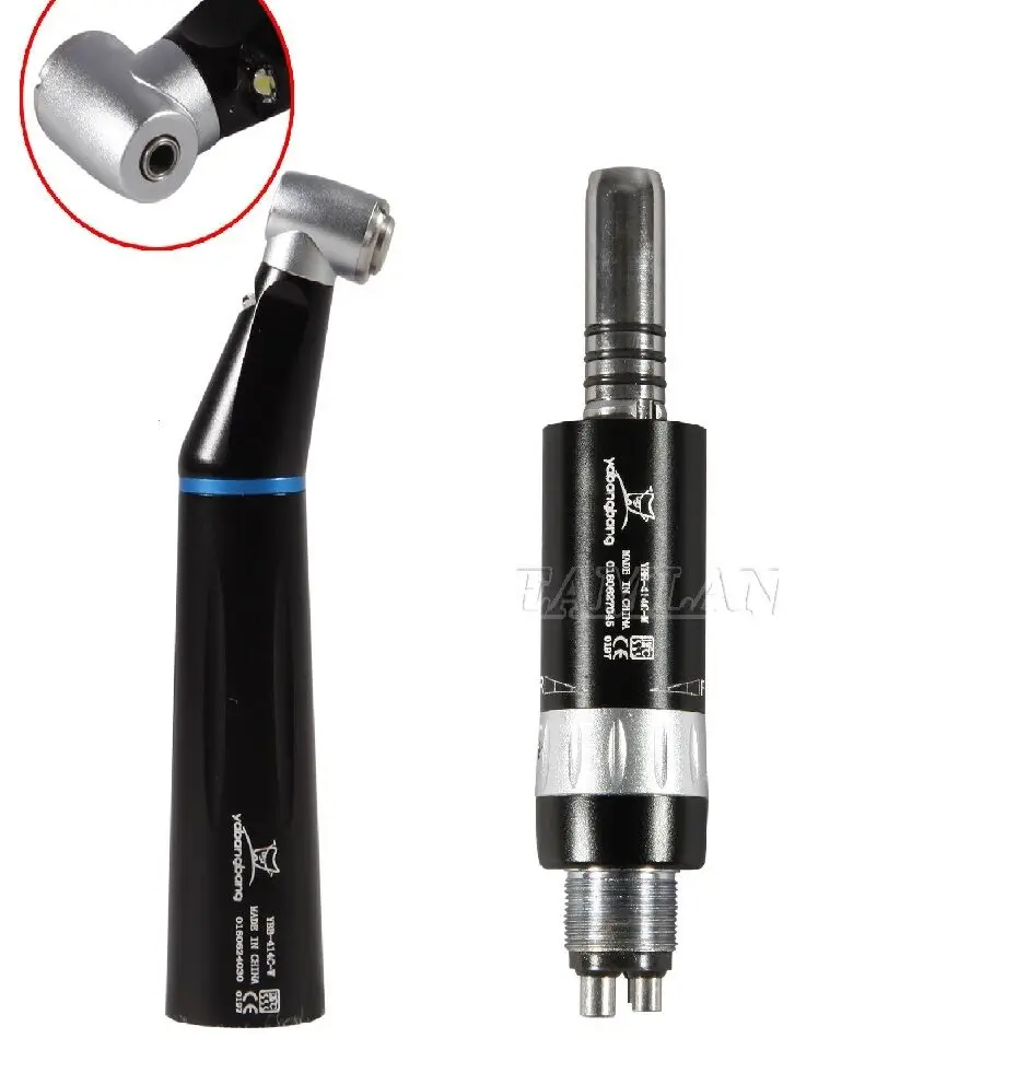 

Dental Air Motor Inner Water Low Speed optic fiber led contra angle Handpiece YH