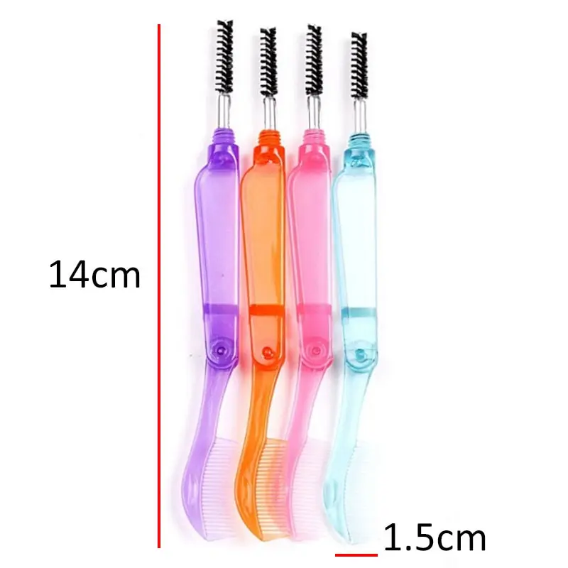 1Pc New Double-headed Antibacterial Foldable Mascara Wands Applicator Wand Brushes Eyelash Comb Beauty Makeup Tool | Красота и