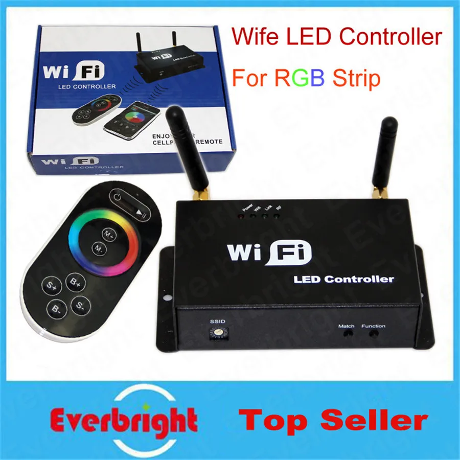 Светодиодный Wifi диммер RGB контроллер беспроводной RF сенсорный пульт Android или IOS