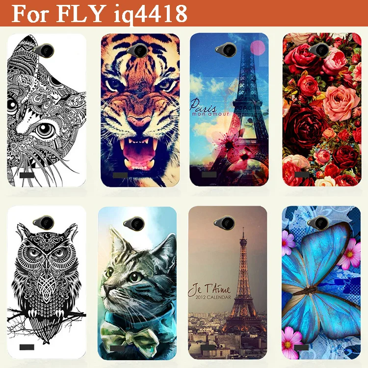Новый напечатанные мягкий из термопластика чехол для Fly IQ4418 IQ 4418 Эра Стиль 4
